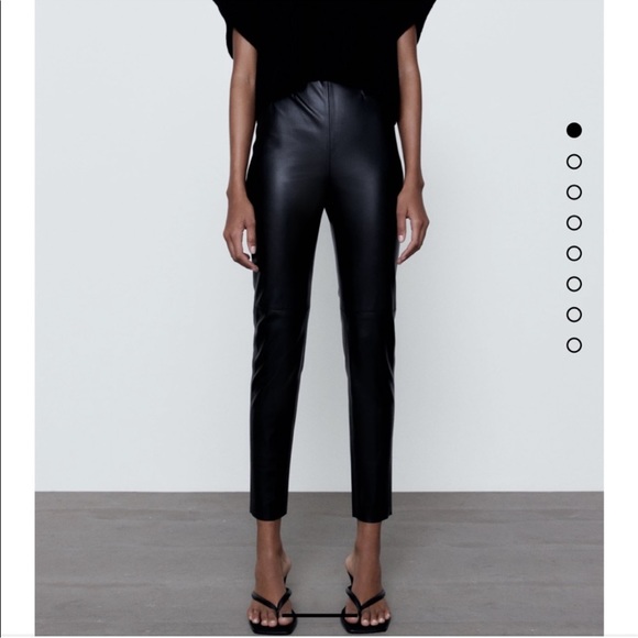 NWT Zara Faux Leather Leggings - Picture 1 of 9